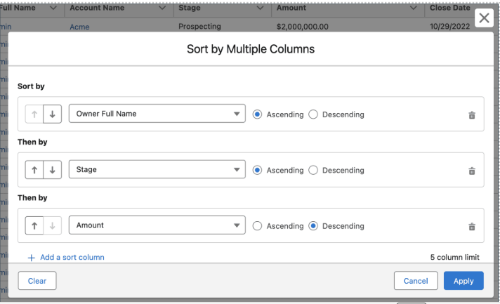  Multi-Column Sorting helps you manage data efficiently